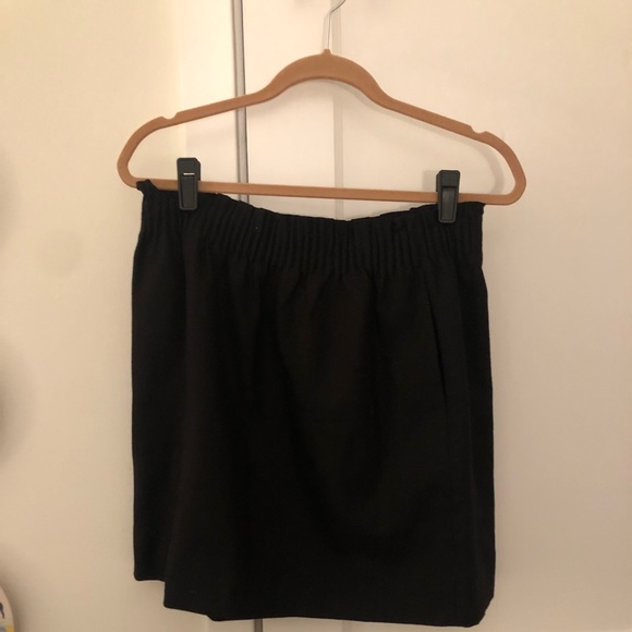 J. Crew Wool Skirt Black high waisted - Picture 5 of 5
